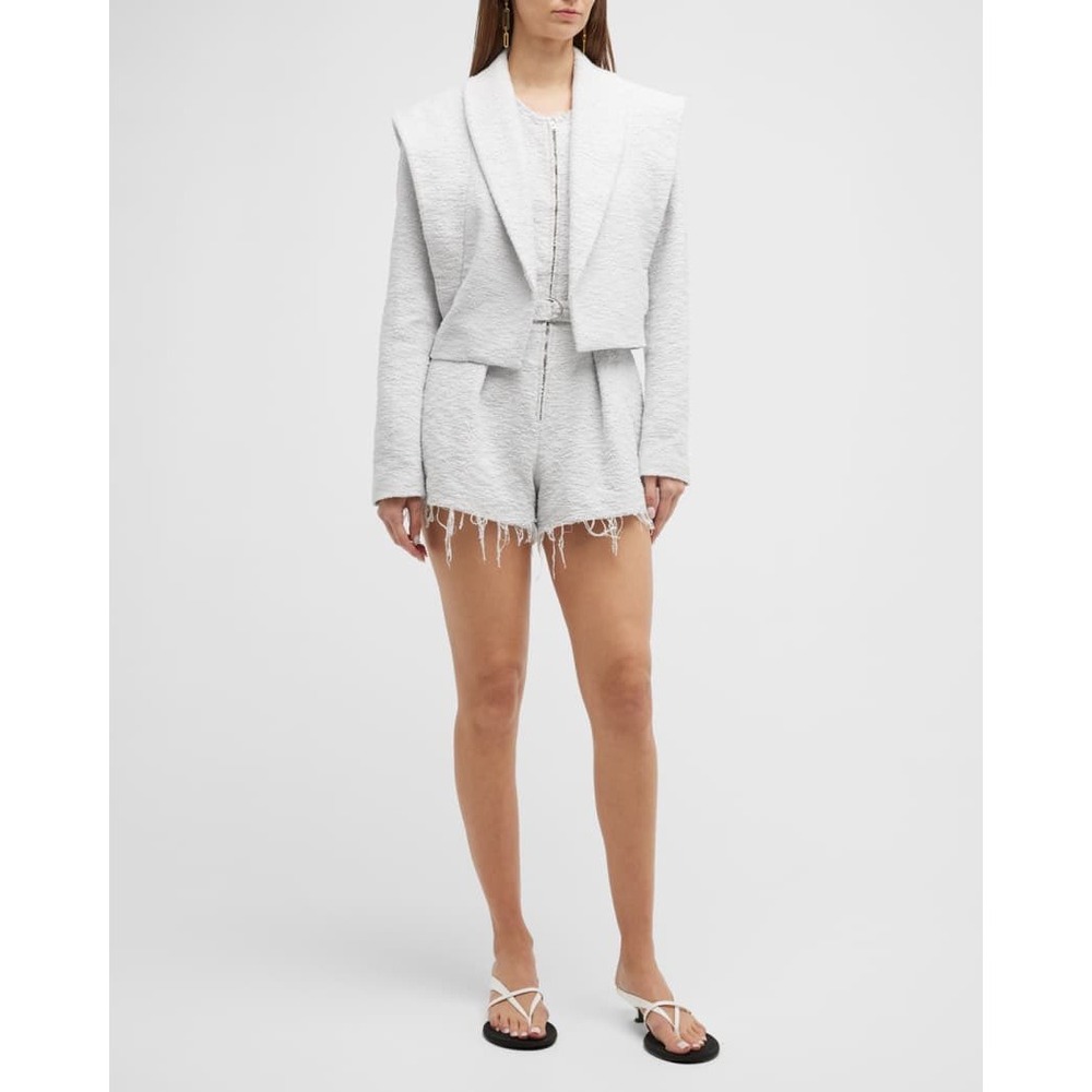 NWT Oceana Cropped Open Front Structured Jacket / Size 10 - Picture 3 of 8